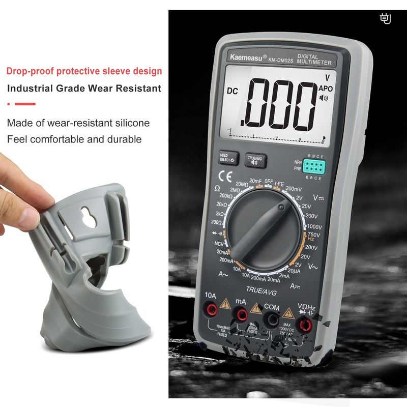 Multitestador de voz inteligente Rango automático Equipo de laboratorio multifunción Tester de resistencias Multiméter digital