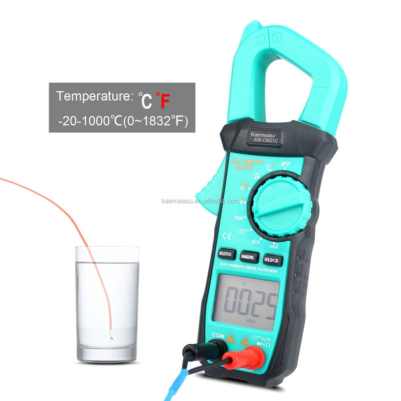 21C Corriente de filtración del medidor de sujeción de tensión y corriente de fuga Tester de sujeción del medidor de corriente de fuga Ac Tester de sujeción del medidor