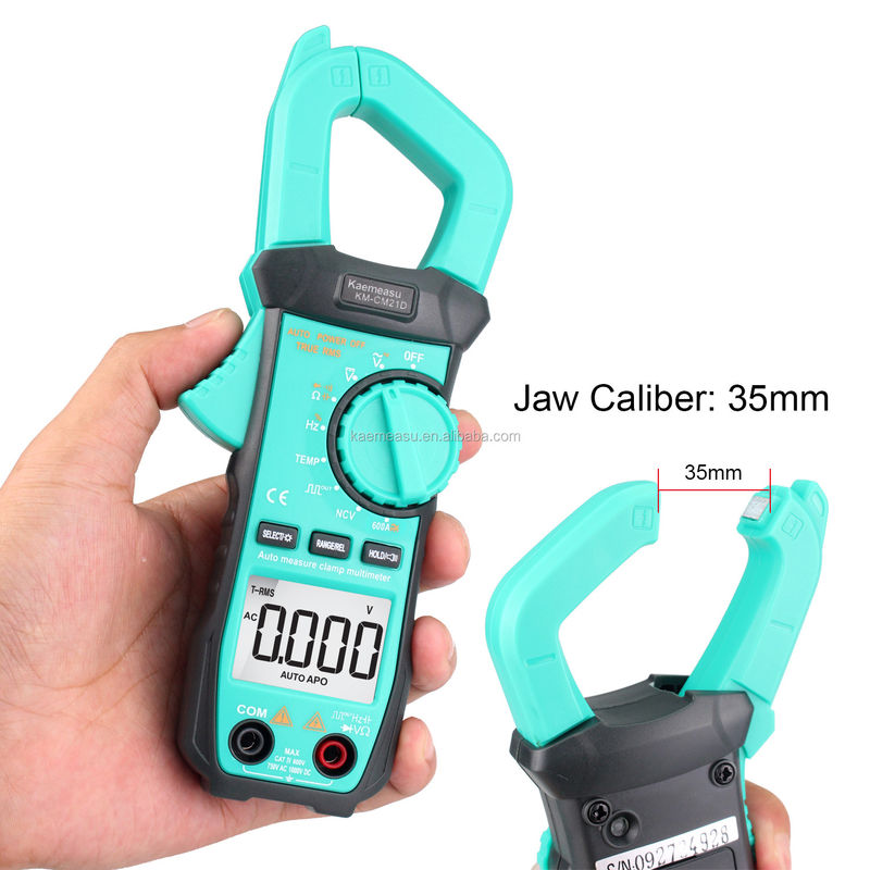 21D DC AC Digital Clamp Meter 3 5/6 dígitos Prueba automática de diodo Ture RMS salida de onda cuadrada NCV Digital Clamp Meter Multiméter