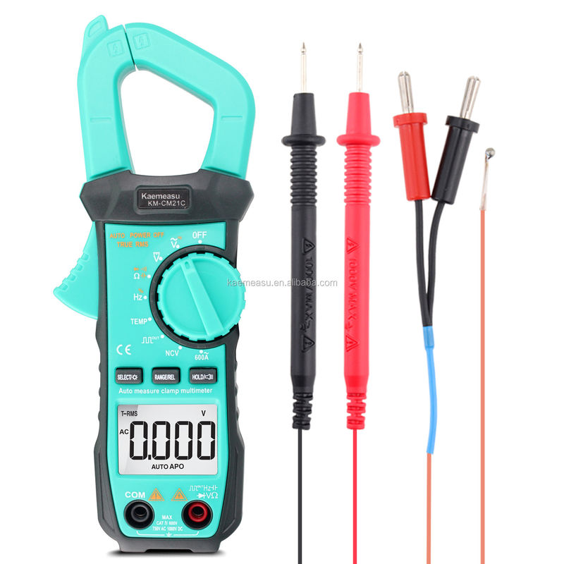 Mini Clamp Meter Multimetro eléctrico NCV 1000v Digital AC DC Contador de resistencia de la pantalla Cuenta 6000 Cuentas