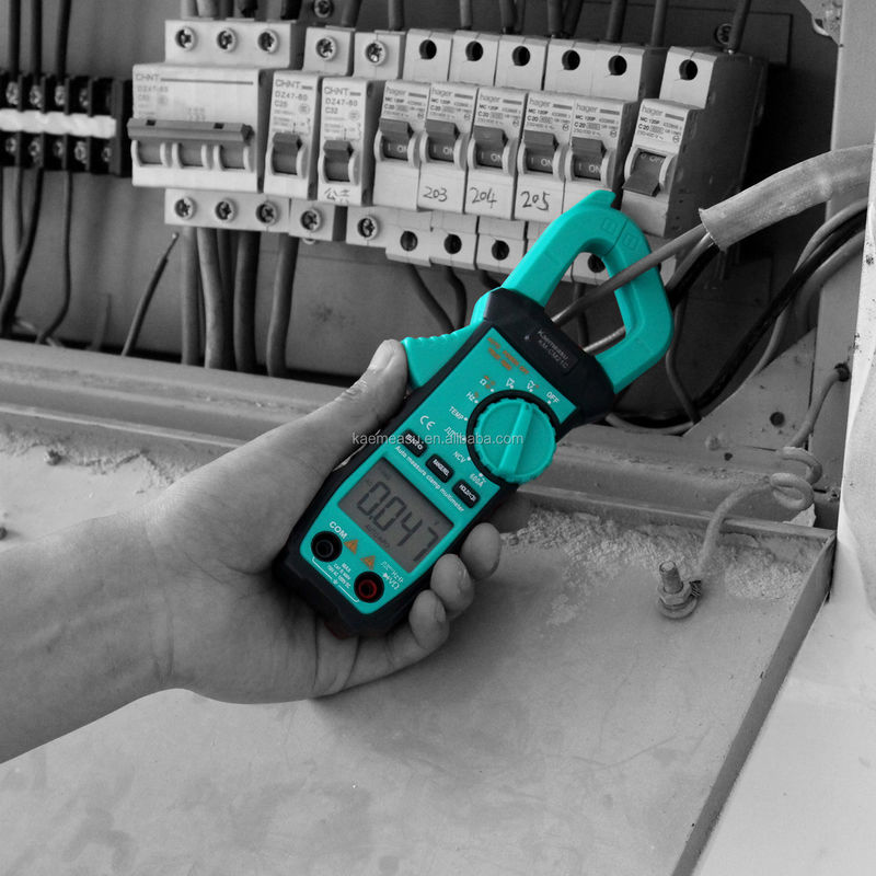 Mini Clamp Meter Multimetro eléctrico NCV 1000v Digital AC DC Contador de resistencia de la pantalla Cuenta 6000 Cuentas