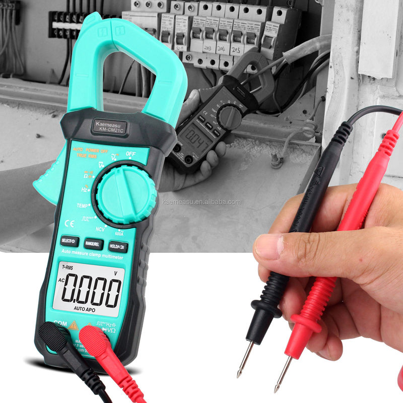 Mini Clamp Meter Multimetro eléctrico NCV 1000v Digital AC DC Contador de resistencia de la pantalla Cuenta 6000 Cuentas