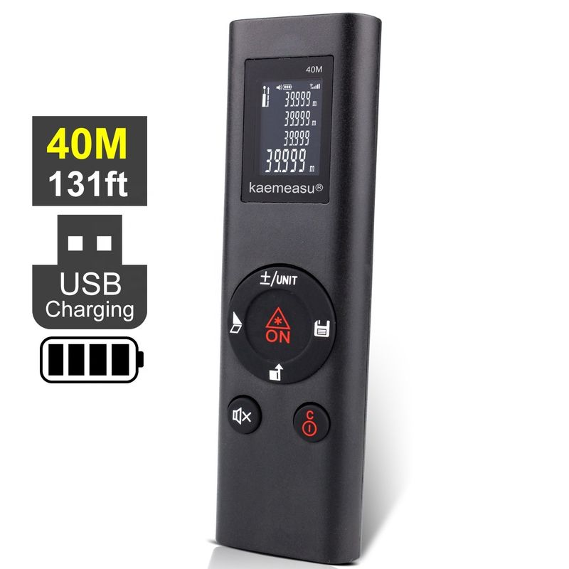 40m Mini portátil USB recargable láser medidor de distancia de alta precisión infrarrojo regla electrónica láser medidor de distancia