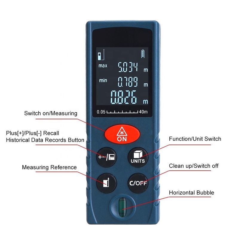 OEM ODM Mini Medidor de distancia láser portátil Herramientas de medición de distancia láser electrónica regla digital medidor de distancia láser para la venta