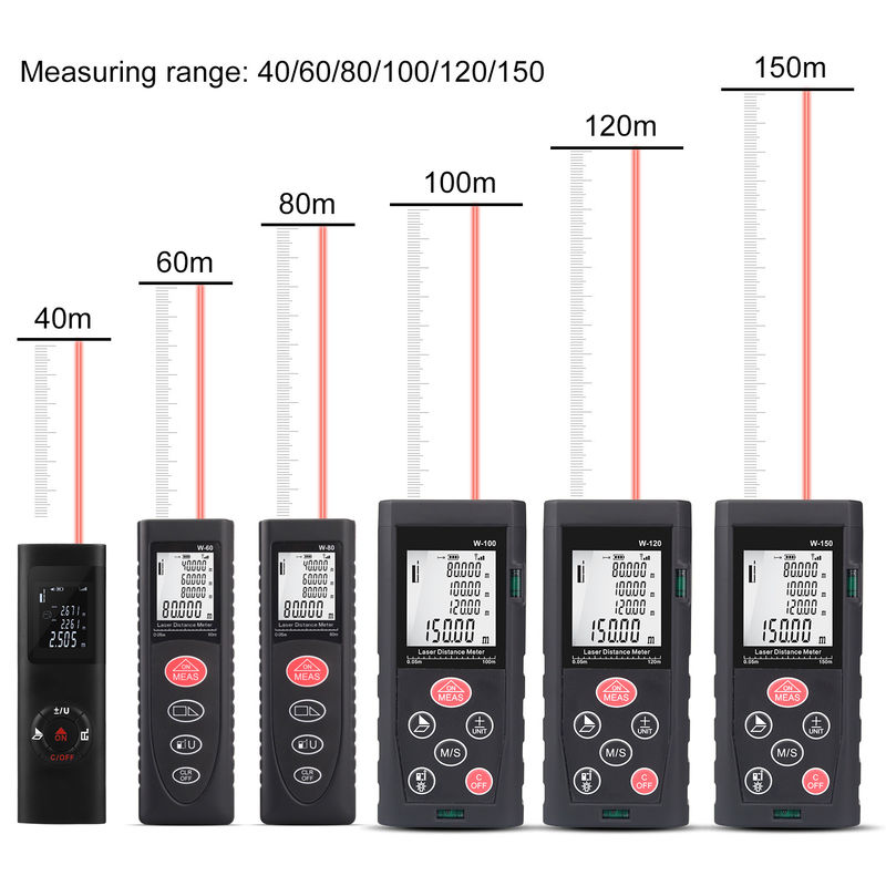40m 100m OEM ODM Mini portátil medidor de distancia digital de láser infrarrojo Medidores de distancia de láser eléctricos