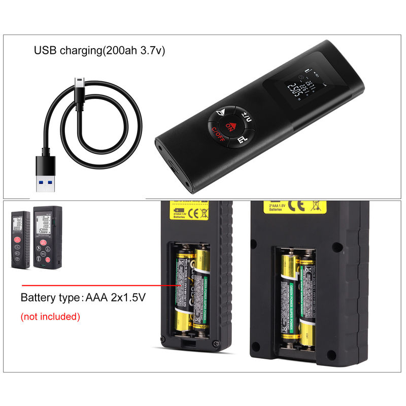 40m 100m OEM ODM Mini portátil medidor de distancia digital de láser infrarrojo Medidores de distancia de láser eléctricos