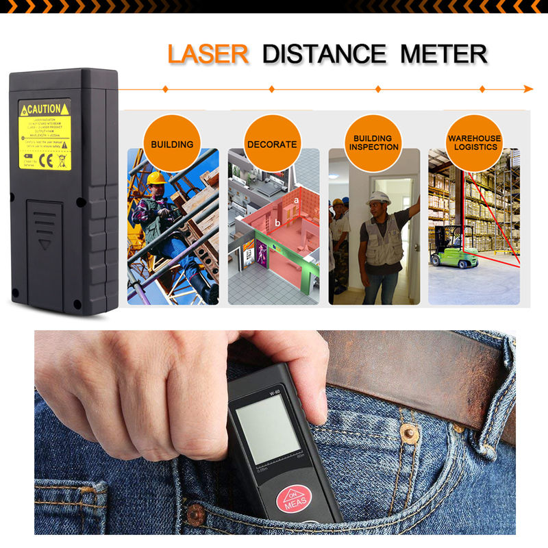 Mejor venta Medidores de distancia digitales de alta precisión Línea láser eléctrica Mini Equipo de medición portátil Medidor de distancia láser