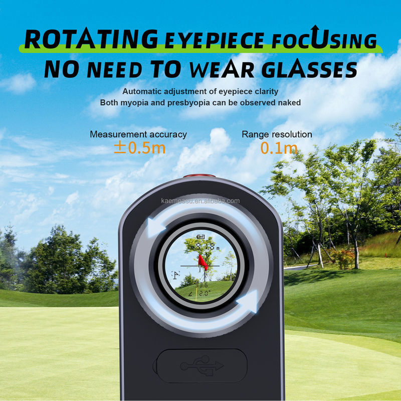 Telescopio de transmisión de datos de 800 m Medidor láser Golf Medidor de distancia de caza Medidor de distancia de golf Medidor de distancia láser