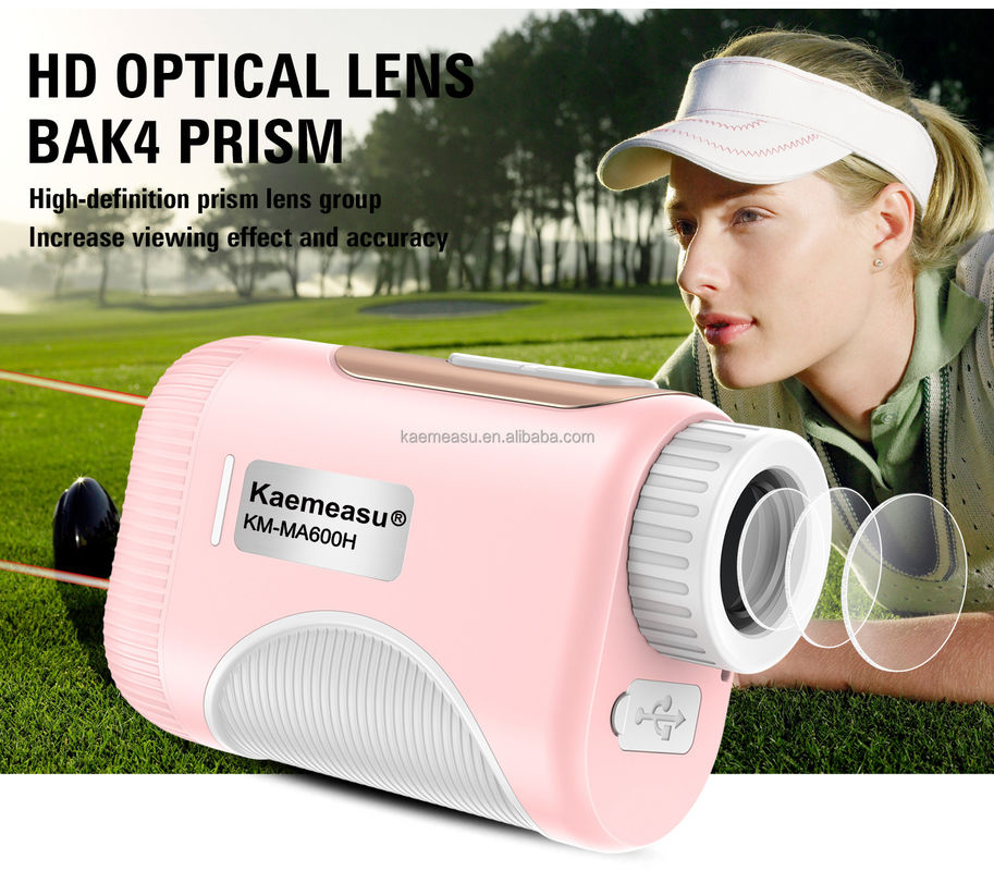 OEM 1000m Golf Slope alcance láser medidor de distancia golf láser medidores de distancia color rosa para niños y mujeres