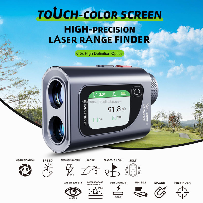 Medida por cinta láser digital profesional de 600 m Dispositivo de medición electrónica con visor LCD Distanzímetro 6.5x