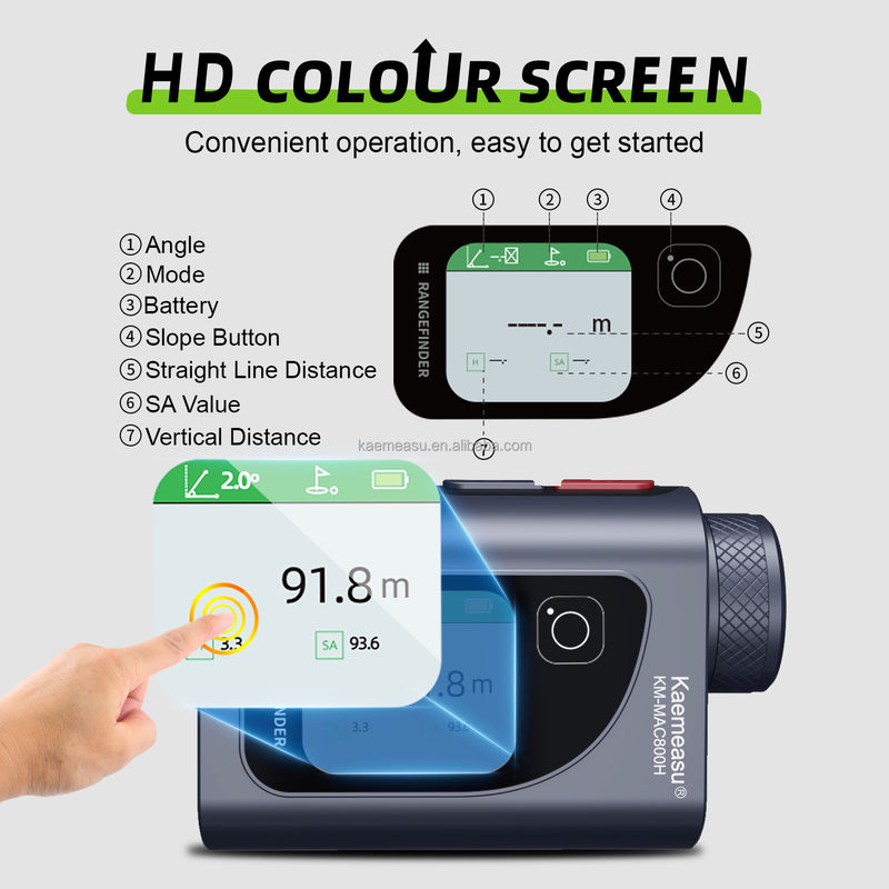 Medidor de cinta láser digital profesional de 800 m Medidor de distancia de caza Medidor electrónico portátil con pantalla LCD