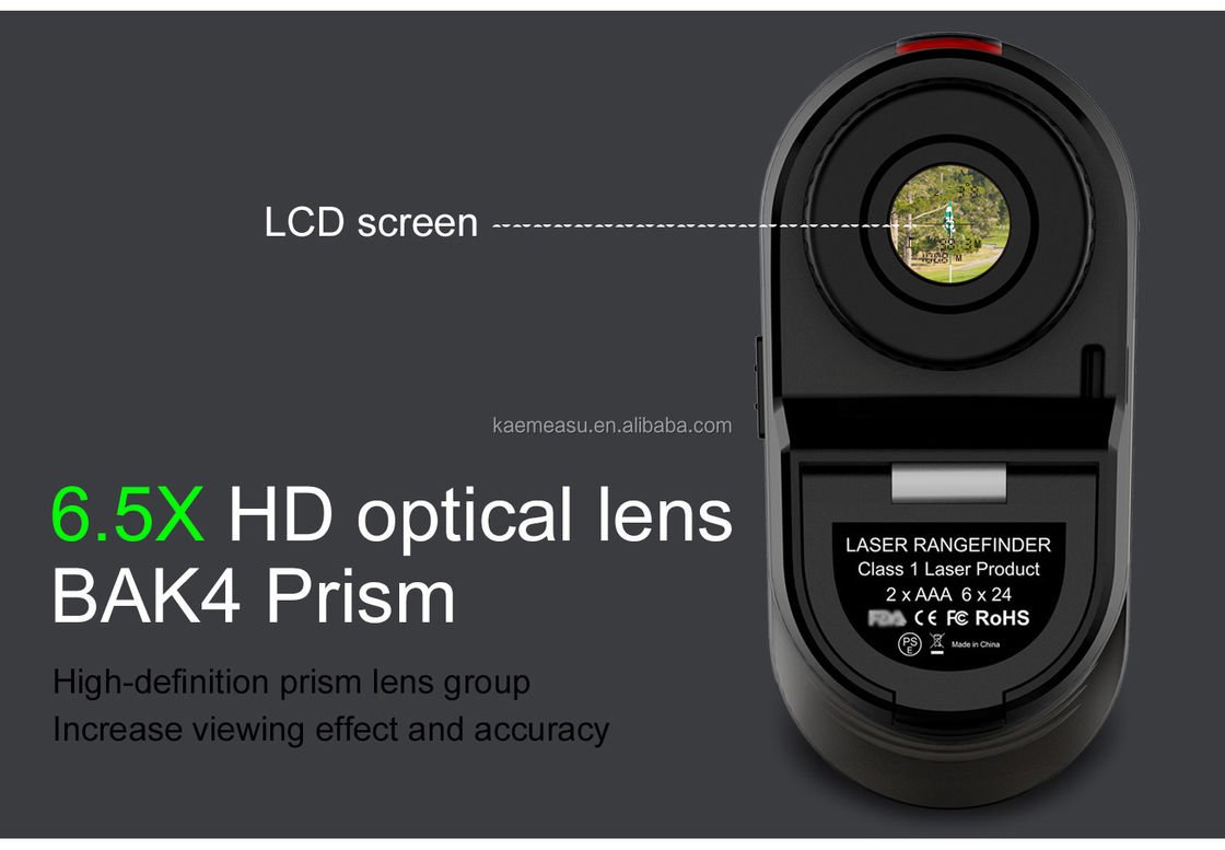 D450m Batería Laser Distancia Medidor de alcance Golf Medidor de distancia Alcance de caza con Clase 1 Nivel de seguridad de láser -20-50C
