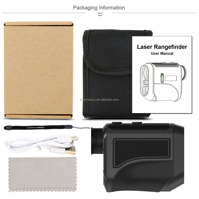 Modo de inclinación F1000m Golf profesional Laser Rangefinder Foro rápido 6.5X Magnificación para uso en torneos