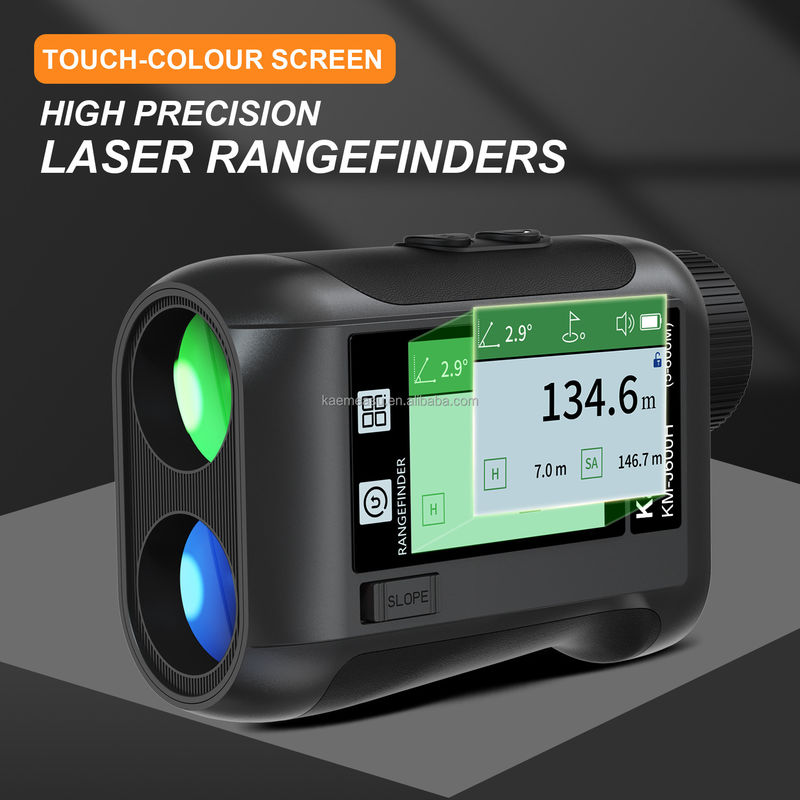 J Pantalla LCD mejorada Golf Deportivo Telescopio de golf con láser medidor de distancia Instrumentos ópticos de caza Diastimómetro inteligente