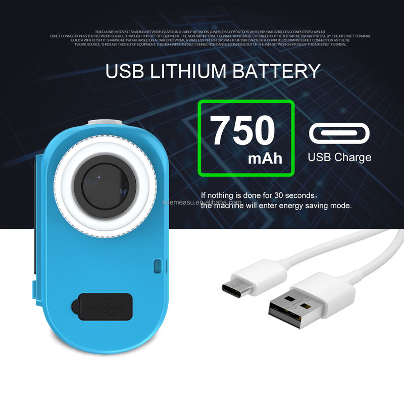 J Pantalla LCD mejorada Golf Sport Laser Range Finder 1500m Instrumentos ópticos Diastimómetro de caza Magnificación 6.5X Azul