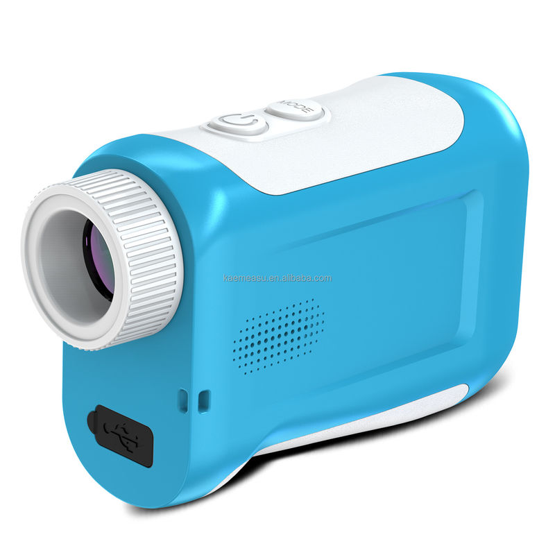 J Pantalla LCD mejorada Golf Sport Laser Range Finder 1500m Instrumentos ópticos Diastimómetro de caza Magnificación 6.5X Azul