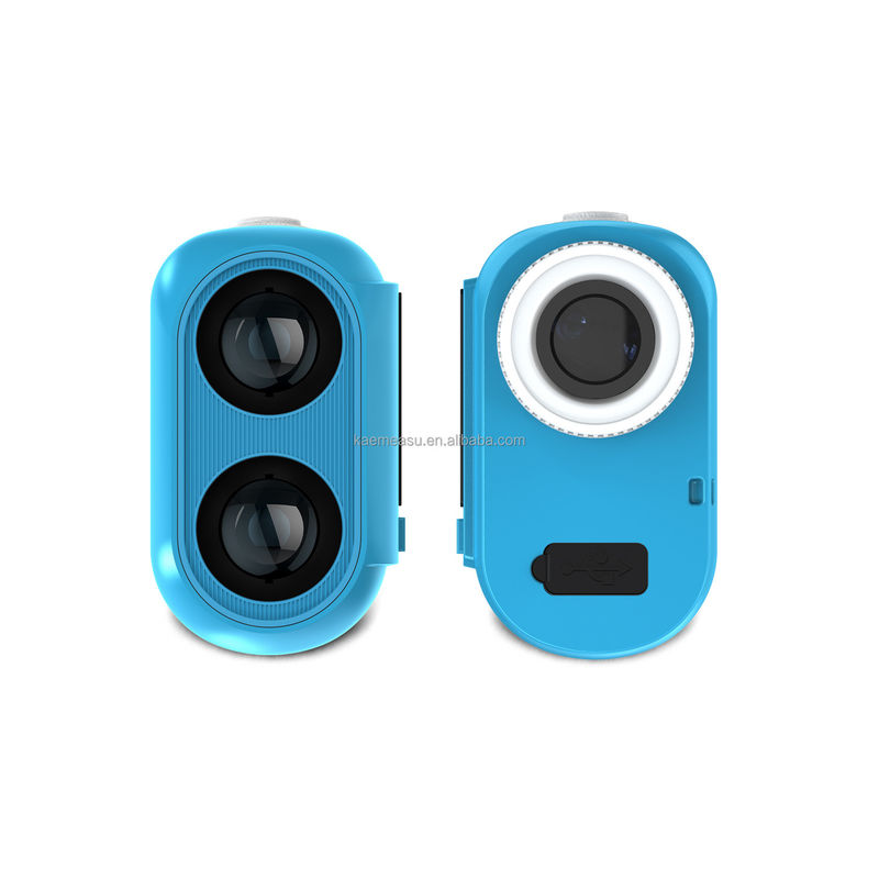 J Pantalla LCD mejorada Golf Sport Laser Range Finder 1500m Instrumentos ópticos Diastimómetro de caza Magnificación 6.5X Azul
